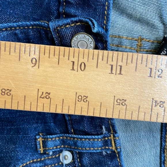 Banana Republic Men’s Jeans Tag Size 36 x 34 Five Pocket Blue Jean faded whisker - Picture 7 of 13